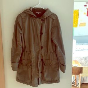 Olive green Gap coat